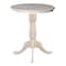 International Concepts Round 30 in Round Top Pedestal Table, 34.9 inH, Unfinished, 30 W, 30 L, 35.1 in H, Wood, Unfinished K-30RT-6B - alternate 2